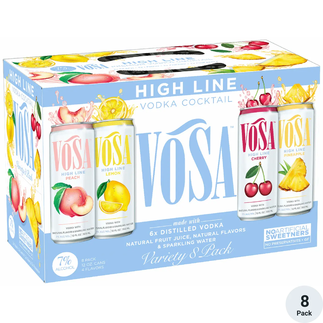 Vosa Highline Vodka Cocktail Variety 8 Pack