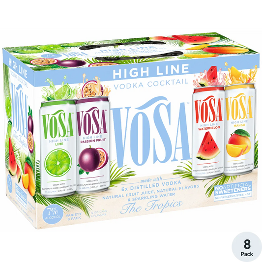 Vosa Highline Vodka Cocktail Variety 8 Pack