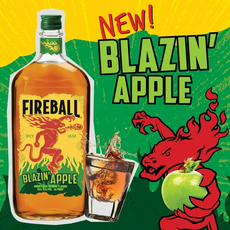 Fireball Cinnamon Whisky 66 Proof - Large Bottle