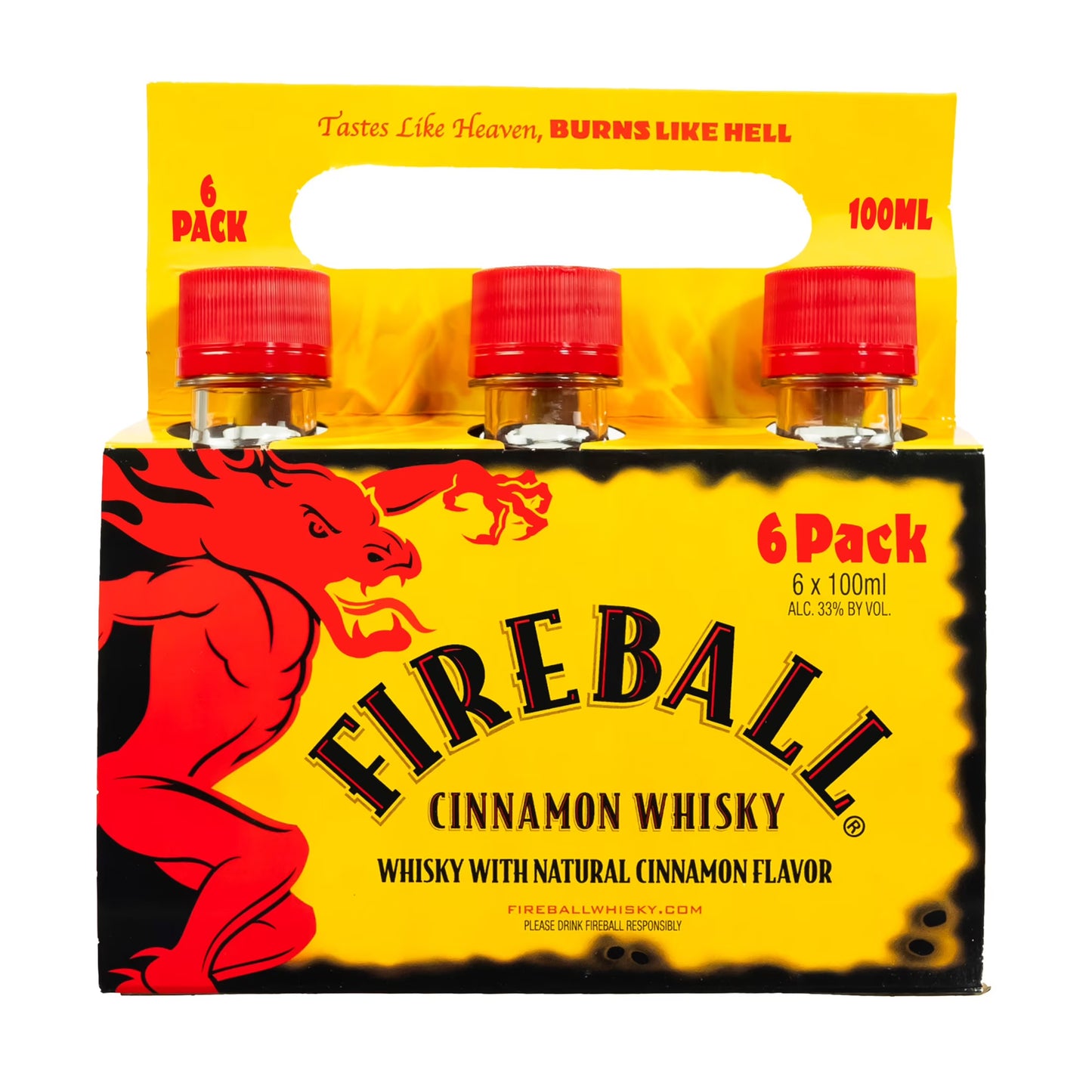 Fireball Cinnamon Whisky 66 Proof - Small Bottle