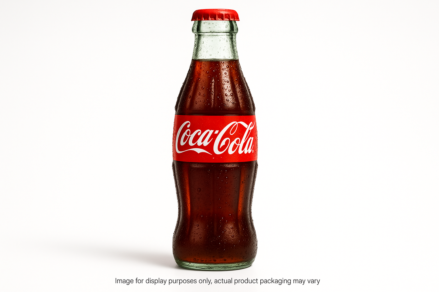 create a 12oz glass bottle of coca cola with *Image for display purposes only, actual product packaging may vary