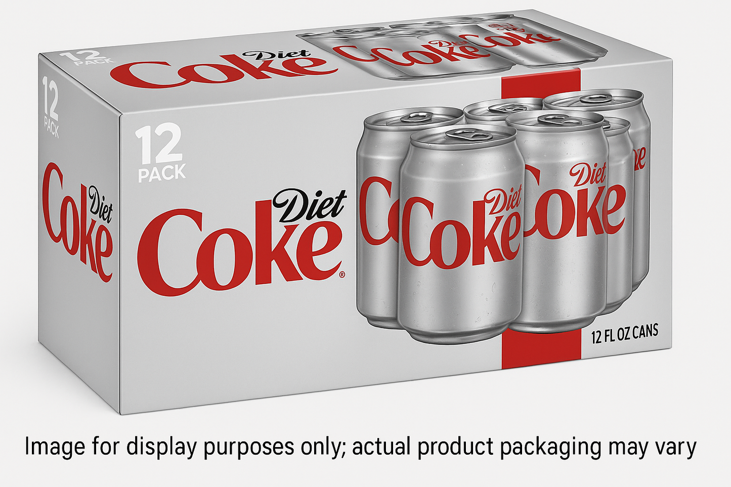 create a diet coca cola 12 pack with *Image for display purposes only, actual product packaging may vary
