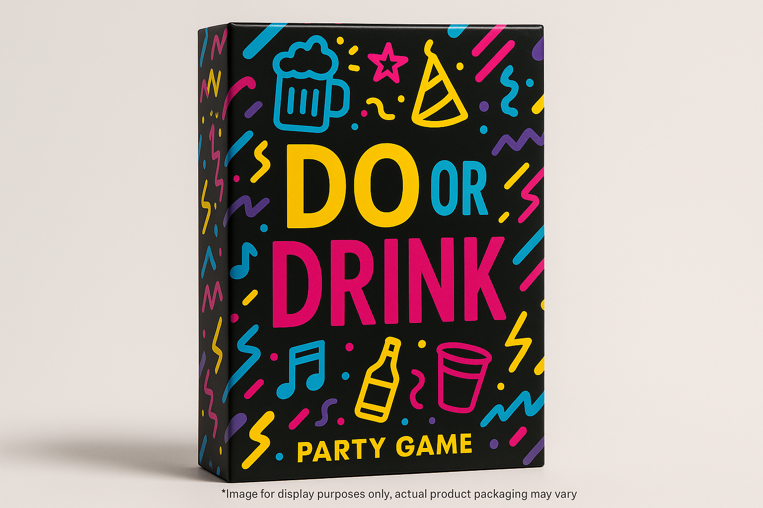 Create a Do or Drink box game with *Image for display purposes only, actual product packaging may vary