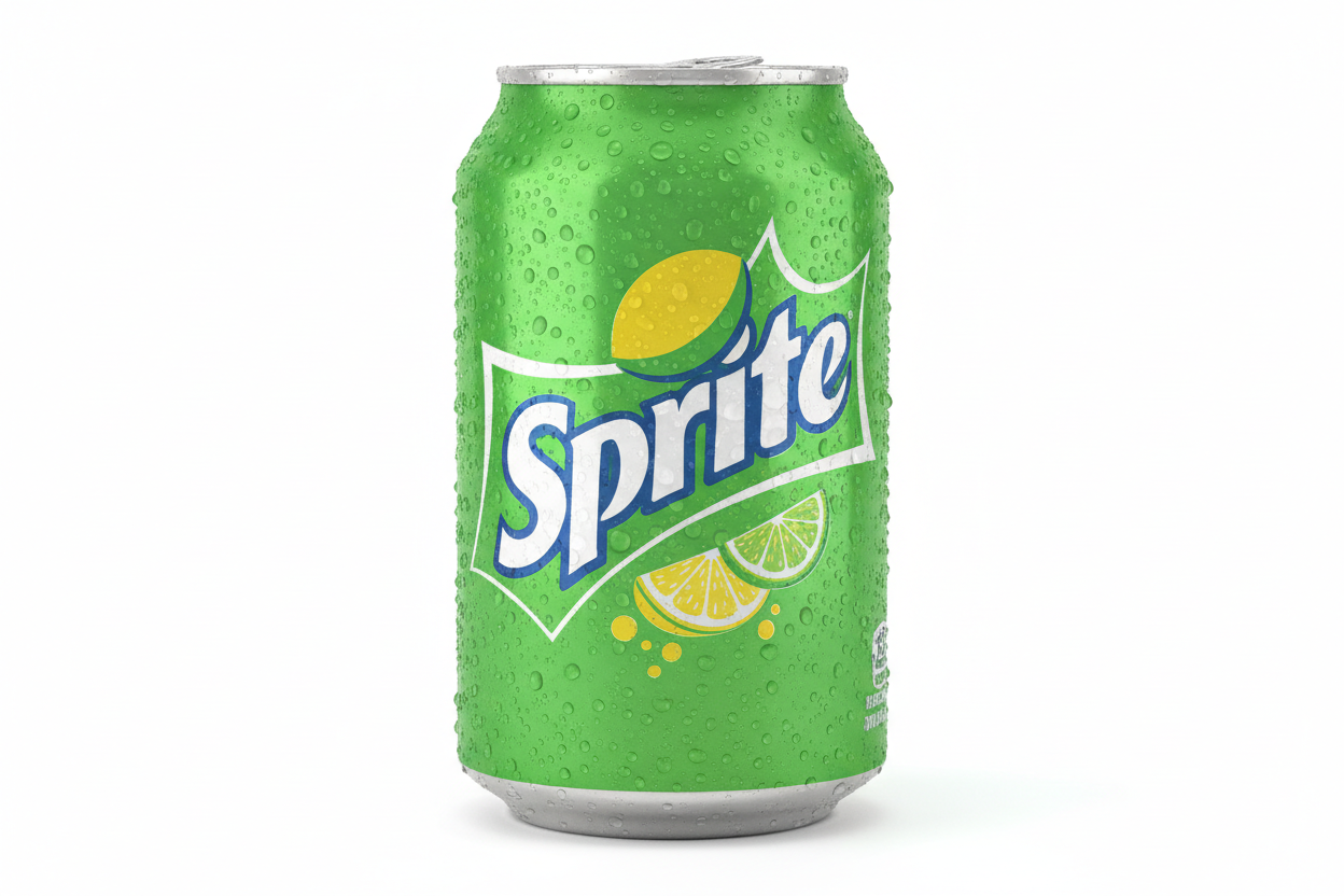 create an image of a sprite 12 oz single can 