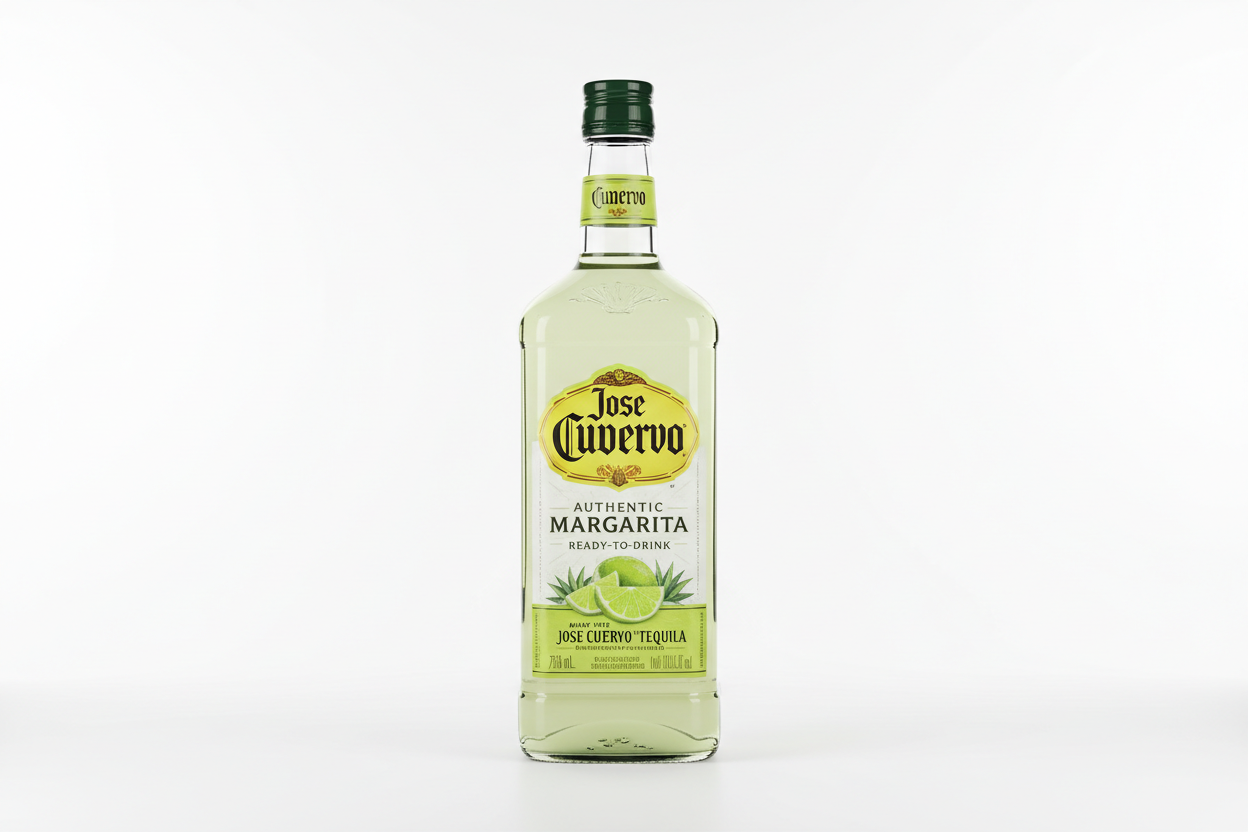 create an image of jose Curevo ready to drink Margarita in a 750ML bottle