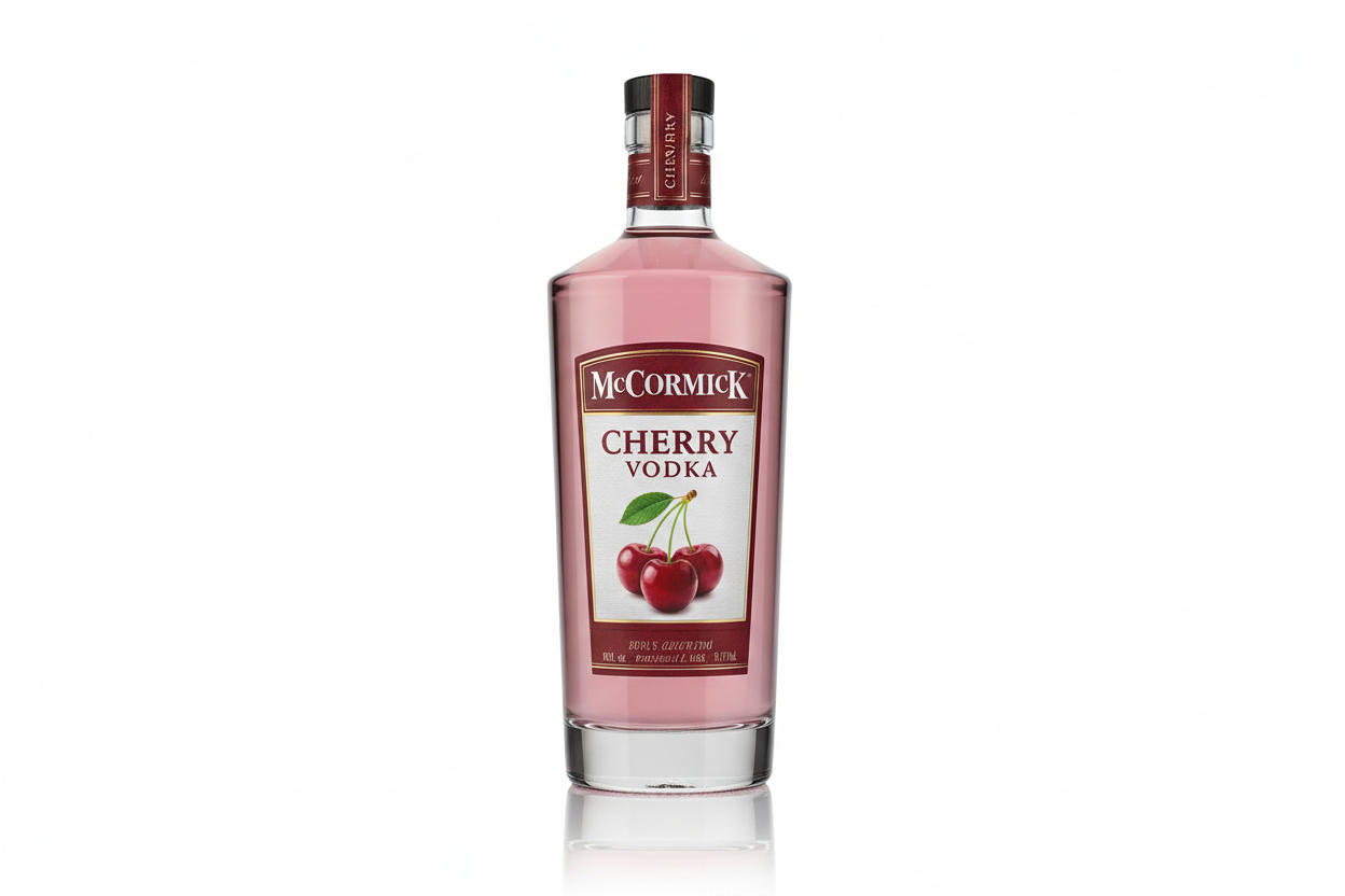 create an image of McCormick Cherry Vodka