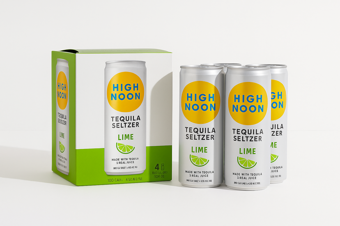 high noon tequila seltzer lime 4 pack