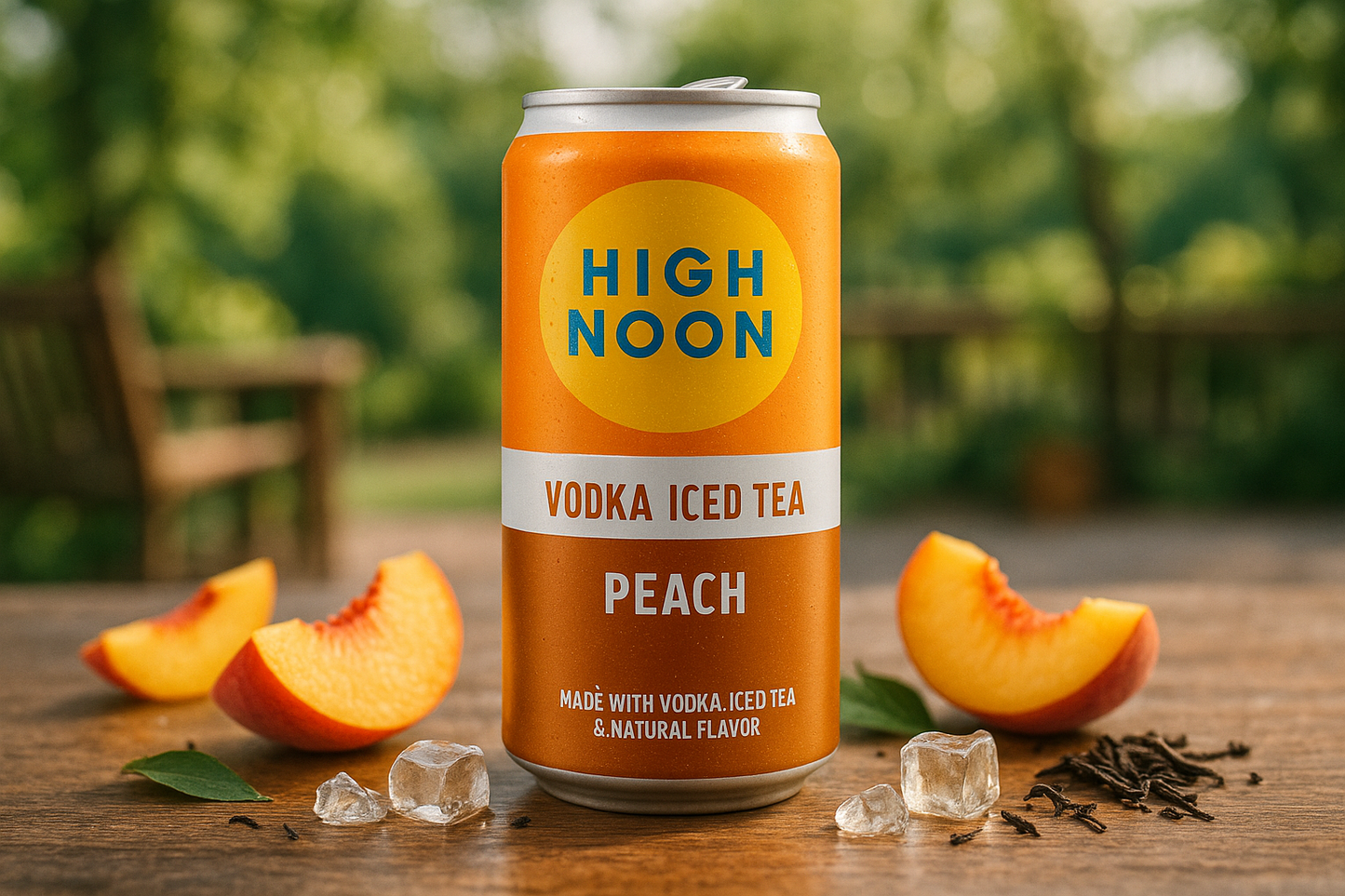 high noon Vodka Ice Tea Peach