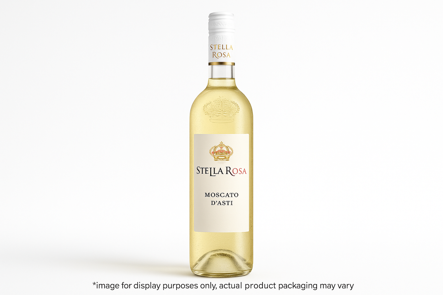 take off the writing under the words Moscato D'Asti on the bottle label, leave the rest